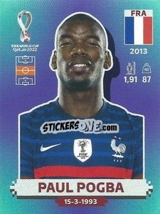 Sticker Paul Pogba - FIFA World Cup Qatar 2022. Standard Edition - Panini