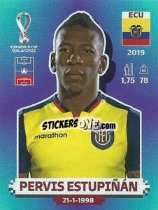 Figurina Pervis Estupiñán - FIFA World Cup Qatar 2022. Standard Edition - Panini