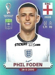 Sticker Phil Foden - FIFA World Cup Qatar 2022. Standard Edition - Panini