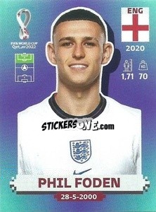 Figurina Phil Foden - FIFA World Cup Qatar 2022. Standard Edition - Panini