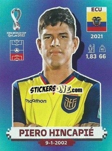 Sticker Piero Hincapié - FIFA World Cup Qatar 2022. Standard Edition - Panini