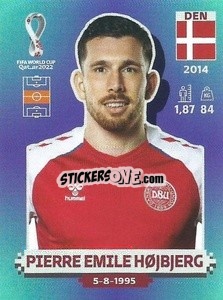 Figurina Pierre Emile Højbjerg - FIFA World Cup Qatar 2022. Standard Edition - Panini