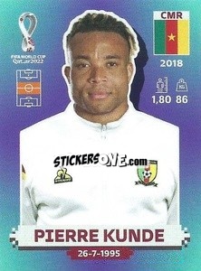 Sticker Pierre Kunde - FIFA World Cup Qatar 2022. Standard Edition - Panini