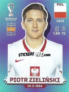 Figurina Piotr Zieliński - FIFA World Cup Qatar 2022. Standard Edition - Panini