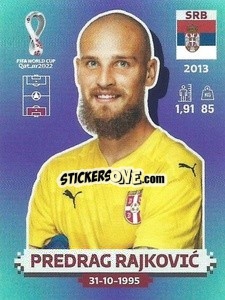 Sticker Predrag Rajković - FIFA World Cup Qatar 2022. Standard Edition - Panini