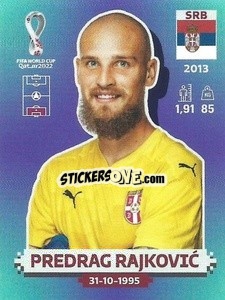 Figurina Predrag Rajković - FIFA World Cup Qatar 2022. Standard Edition - Panini