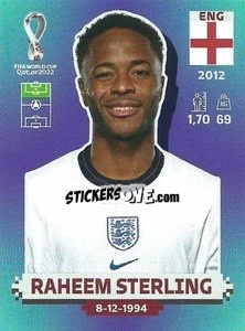 Sticker Raheem Sterling - FIFA World Cup Qatar 2022. Standard Edition - Panini