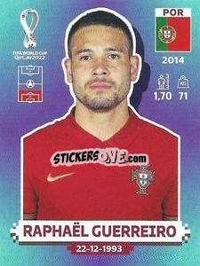 Figurina Raphaël Guerreiro - FIFA World Cup Qatar 2022. Standard Edition - Panini