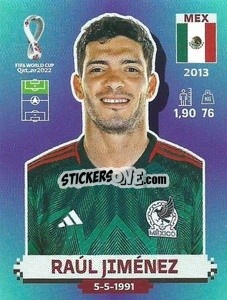 Figurina Raúl Jiménez - FIFA World Cup Qatar 2022. Standard Edition - Panini