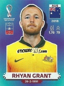 Sticker Rhyan Grant - FIFA World Cup Qatar 2022. Standard Edition - Panini