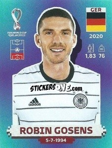 Sticker Robin Gosens - FIFA World Cup Qatar 2022. Standard Edition - Panini