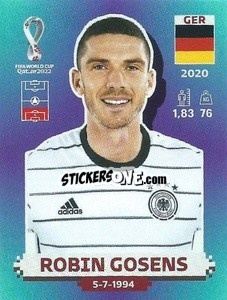 Cromo Robin Gosens - FIFA World Cup Qatar 2022. Standard Edition - Panini