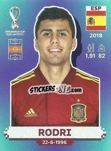 Figurina Rodri - FIFA World Cup Qatar 2022. Standard Edition - Panini