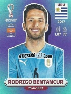 Cromo Rodrigo Bentancur - FIFA World Cup Qatar 2022. Standard Edition - Panini