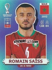 Figurina Romain Saïss - FIFA World Cup Qatar 2022. Standard Edition - Panini