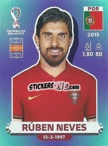 Cromo Rúben Neves - FIFA World Cup Qatar 2022. Standard Edition - Panini