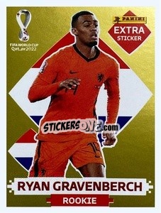 Cromo Ryan Gravenberch (Netherlands) - FIFA World Cup Qatar 2022. Standard Edition - Panini