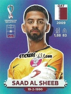 Figurina Saad Al Sheeb - FIFA World Cup Qatar 2022. Standard Edition - Panini