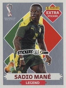 Sticker Sadio Mané (Senegal) - FIFA World Cup Qatar 2022. Standard Edition - Panini