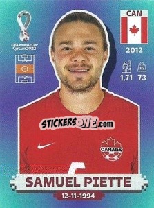 Sticker Samuel Piette - FIFA World Cup Qatar 2022. Standard Edition - Panini
