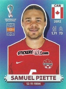 Figurina Samuel Piette - FIFA World Cup Qatar 2022. Standard Edition - Panini