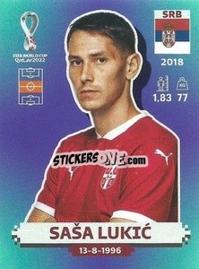 Sticker Saša Lukić - FIFA World Cup Qatar 2022. Standard Edition - Panini
