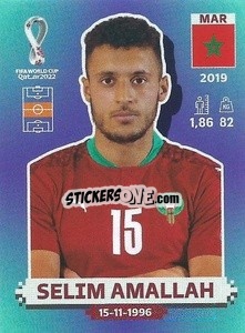 Sticker Selim Amallah - FIFA World Cup Qatar 2022. Standard Edition - Panini