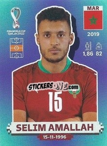 Figurina Selim Amallah - FIFA World Cup Qatar 2022. Standard Edition - Panini