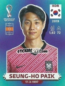 Figurina Seung-ho Paik - FIFA World Cup Qatar 2022. Standard Edition - Panini