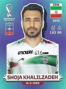 Sticker Shoja Khalilzadeh - FIFA World Cup Qatar 2022. Standard Edition - Panini