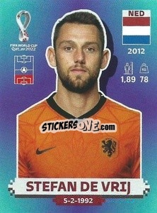 Sticker Stefan de Vrij - FIFA World Cup Qatar 2022. Standard Edition - Panini