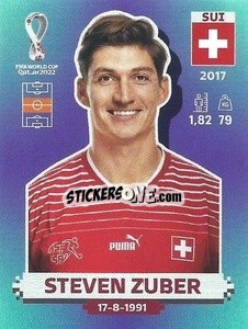 Sticker Steven Zuber - FIFA World Cup Qatar 2022. Standard Edition - Panini