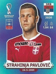 Sticker Strahinja Pavlović - FIFA World Cup Qatar 2022. Standard Edition - Panini