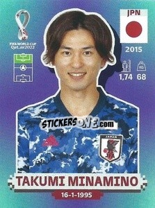 Sticker Takumi Minamino - FIFA World Cup Qatar 2022. Standard Edition - Panini