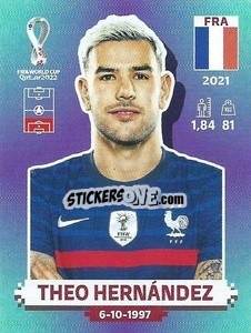 Sticker Theo Hernández - FIFA World Cup Qatar 2022. Standard Edition - Panini