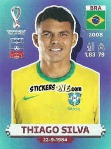 Figurina Thiago Silva - FIFA World Cup Qatar 2022. Standard Edition - Panini