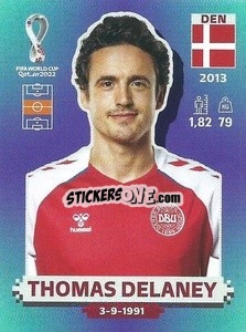 Figurina Thomas Delaney - FIFA World Cup Qatar 2022. Standard Edition - Panini