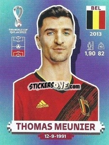 Figurina Thomas Meunier - FIFA World Cup Qatar 2022. Standard Edition - Panini