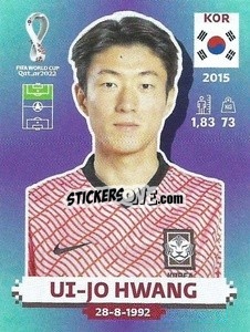 Sticker Ui-jo Hwang - FIFA World Cup Qatar 2022. Standard Edition - Panini