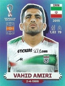 Sticker Vahid Amiri - FIFA World Cup Qatar 2022. Standard Edition - Panini