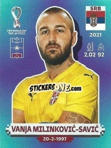 Cromo Vanja Milinković-Savić - FIFA World Cup Qatar 2022. Standard Edition - Panini