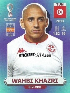 Figurina Wahbi Khazri - FIFA World Cup Qatar 2022. Standard Edition - Panini