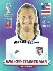 Sticker Walker Zimmerman - FIFA World Cup Qatar 2022. Standard Edition - Panini