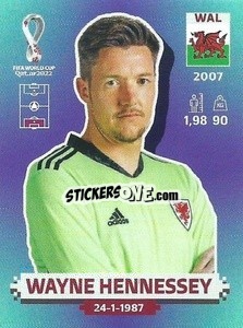 Sticker Wayne Hennessey - FIFA World Cup Qatar 2022. Standard Edition - Panini