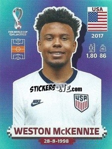 Sticker Weston McKennie - FIFA World Cup Qatar 2022. Standard Edition - Panini
