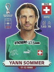 Sticker Yann Sommer - FIFA World Cup Qatar 2022. Standard Edition - Panini