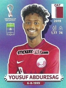 Figurina Yousuf Abdurisag - FIFA World Cup Qatar 2022. Standard Edition - Panini