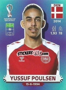 Cromo Yussuf Poulsen - FIFA World Cup Qatar 2022. Standard Edition - Panini