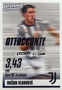 Sticker Dušan Vlahović (Attaccante) - Calciatori 2022-2023 Anteprima n. 7 - Panini