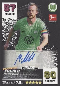 Cromo Maximilian Arnold - German Fussball Bundesliga 2022-2023. Match Attax n. AU-MA - Topps